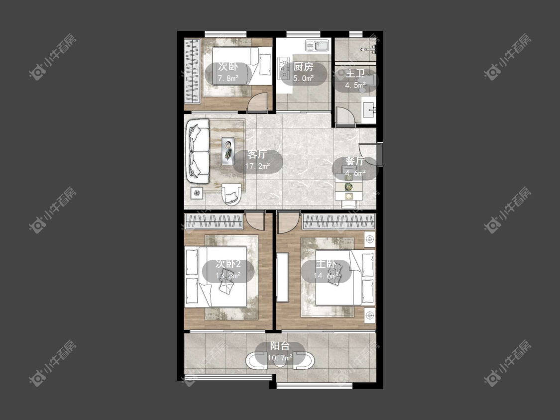 镇江金谷苑在售二手房源户型图_小牛看房