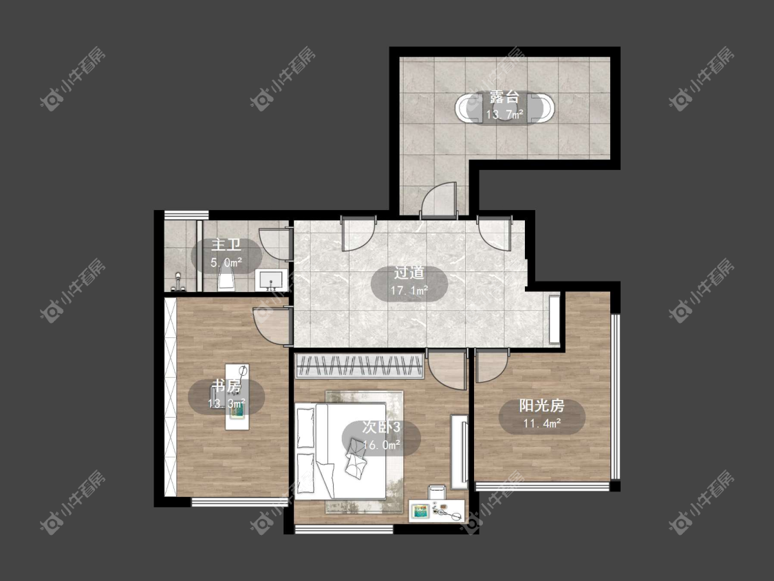镇江香草苑在售二手房源户型图_小牛看房