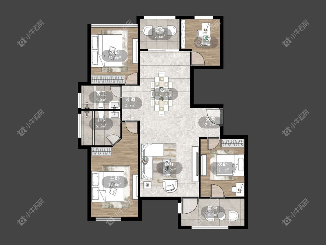 镇江御珑湾(丹阳)在售二手房源户型图_小牛看房