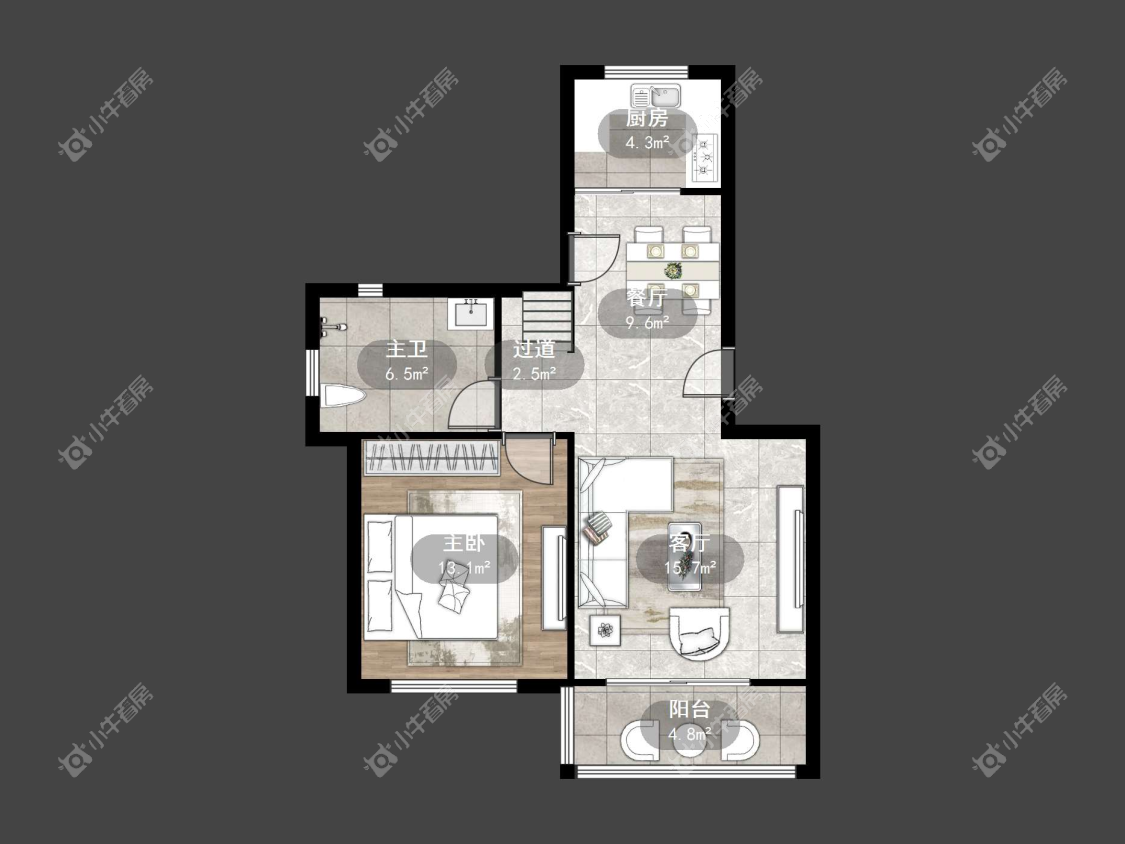 镇江锦尚名都在售二手房源户型图_小牛看房