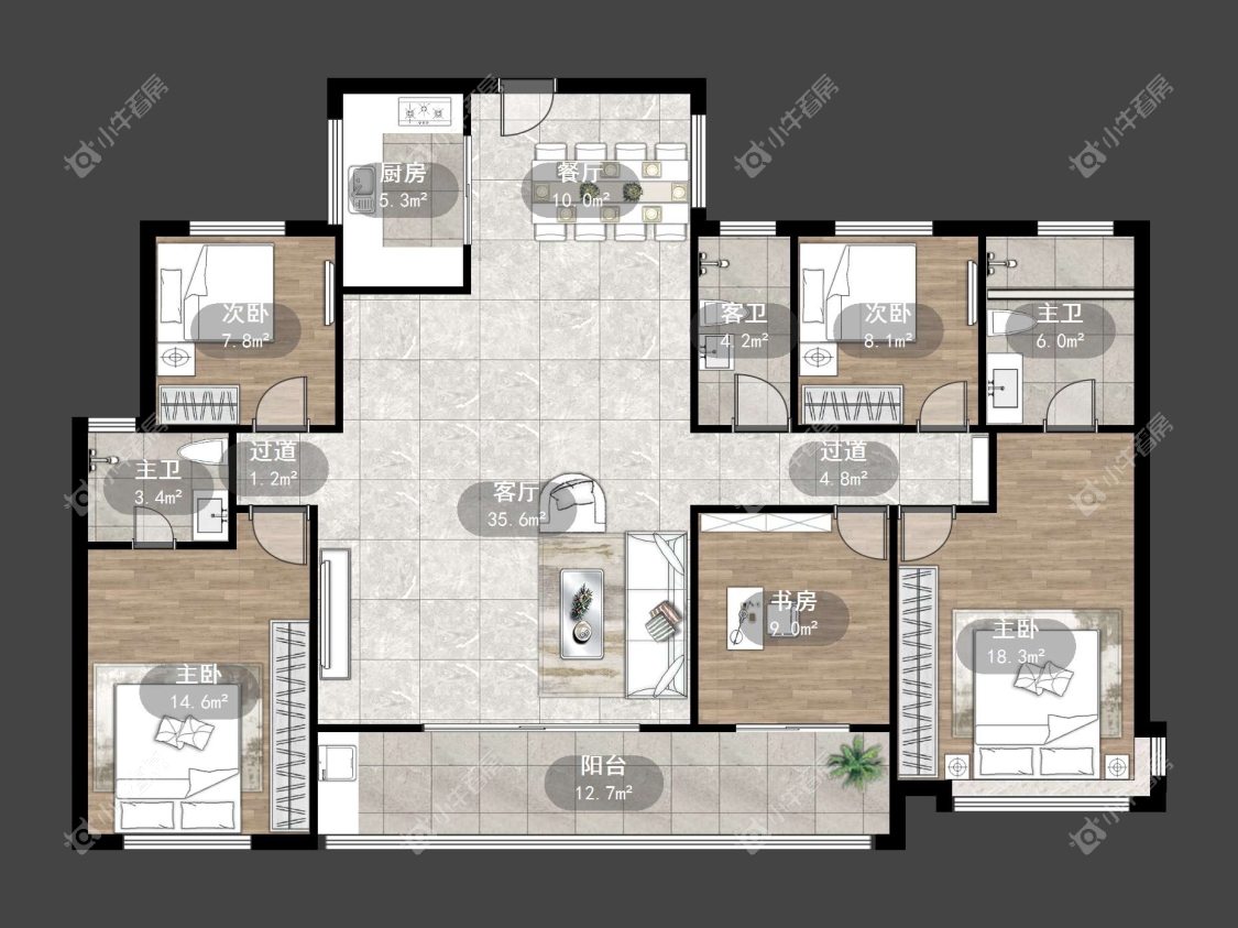 镇江中南熙悦城中南二期在售二手房源户型图_小牛看房