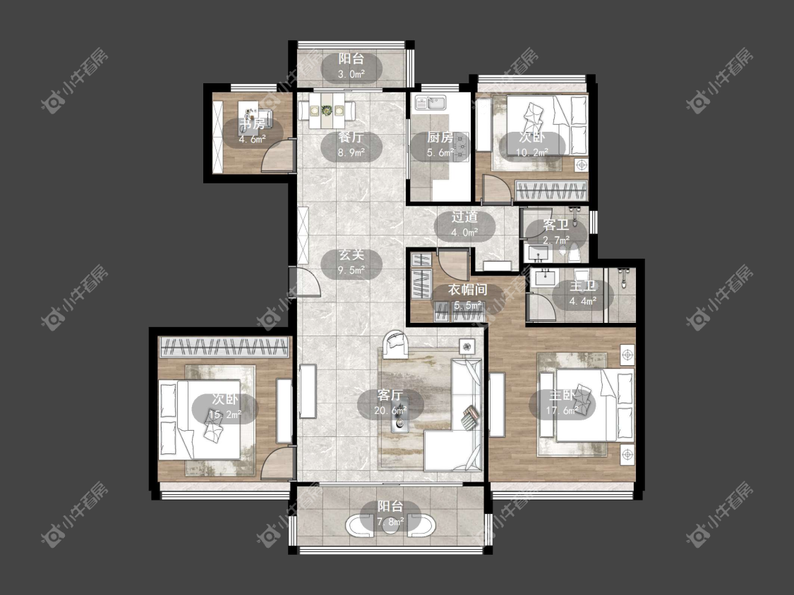 镇江碧桂园樾府在售二手房源户型图_小牛看房