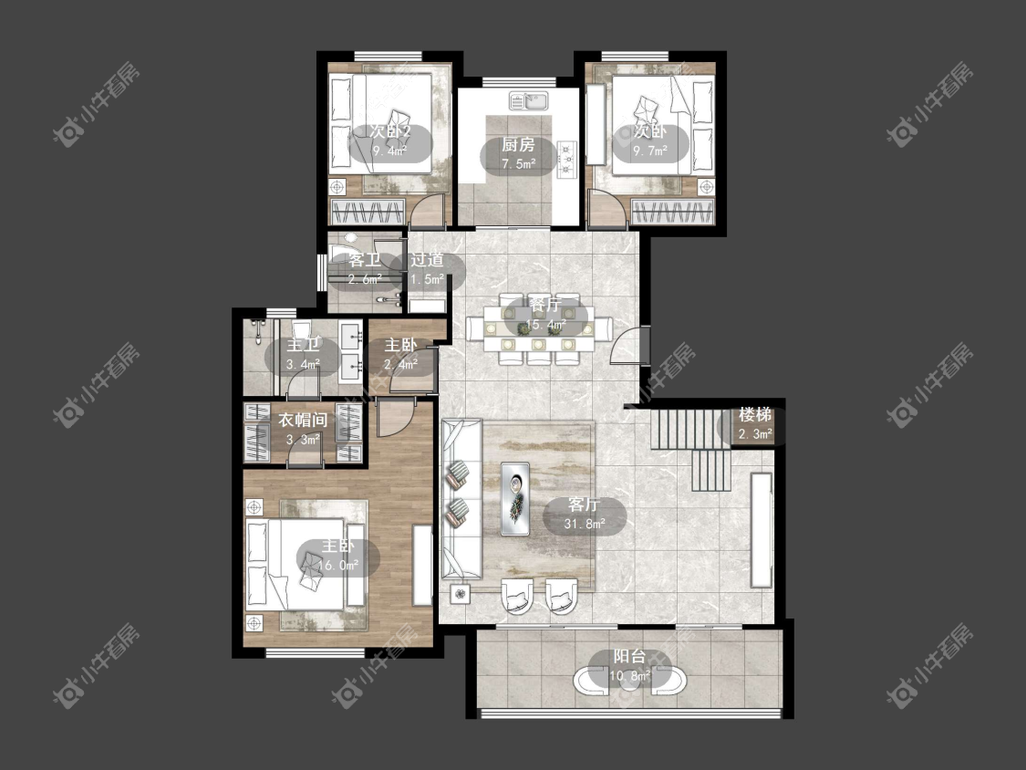 镇江中南熙悦城中南二期在售二手房源户型图_小牛看房