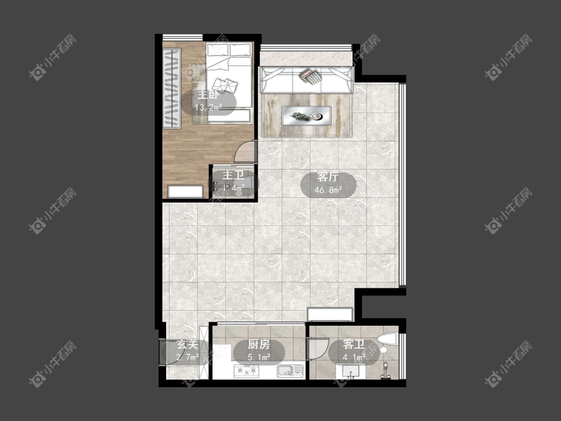 镇江吾悦广场（丹阳）在售二手房源户型图_小牛看房