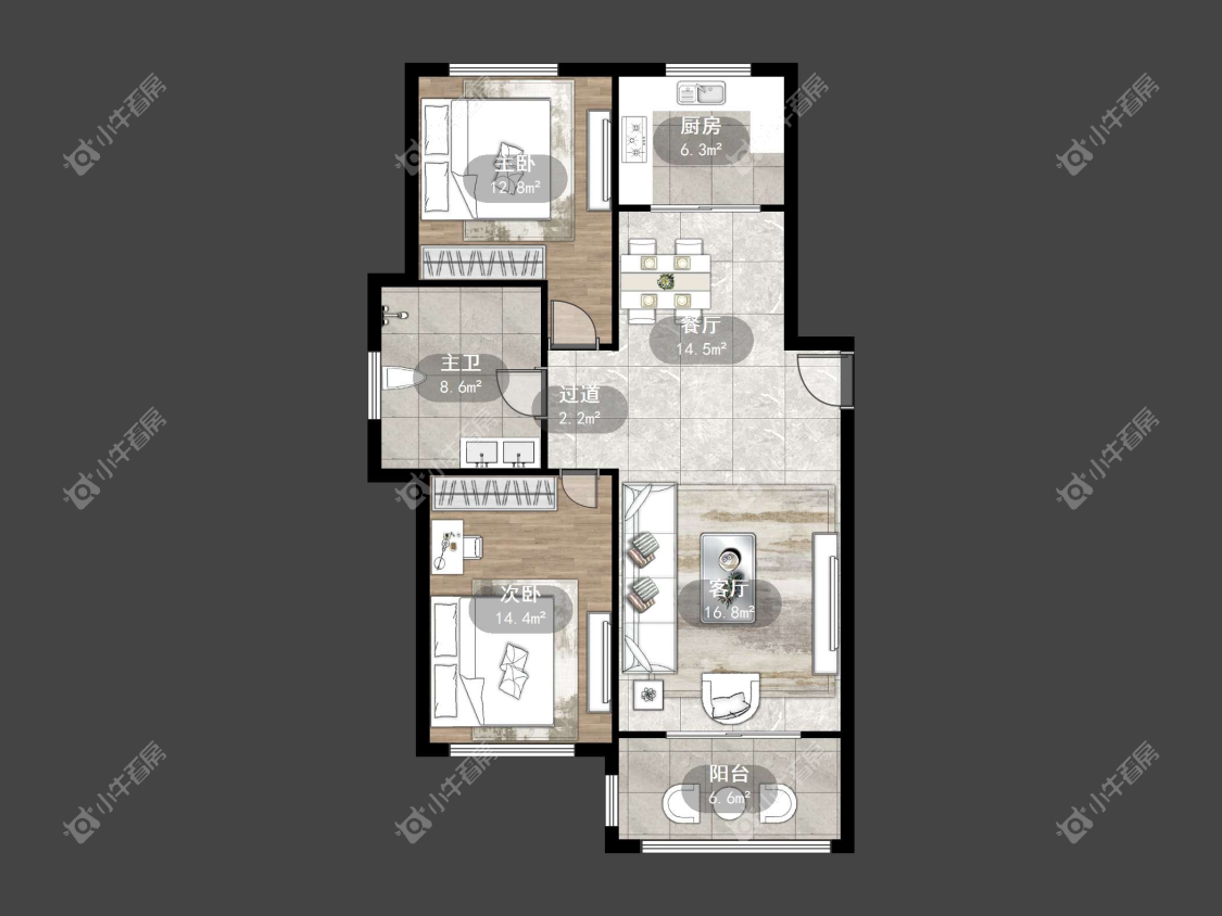 镇江御珑湾(丹阳)在售二手房源户型图_小牛看房
