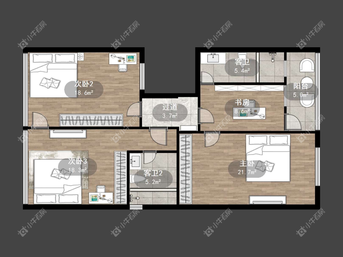 镇江商业街在售二手房源户型图_小牛看房