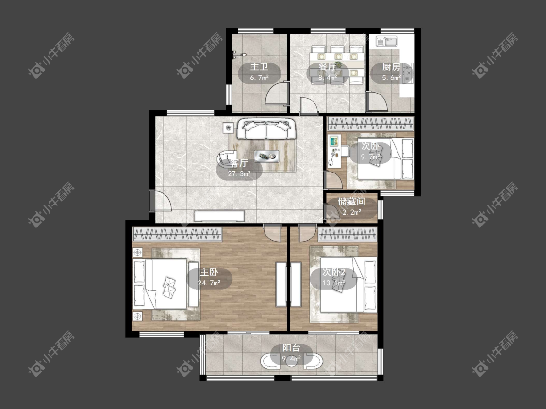 镇江幸福小区在售二手房源户型图_小牛看房