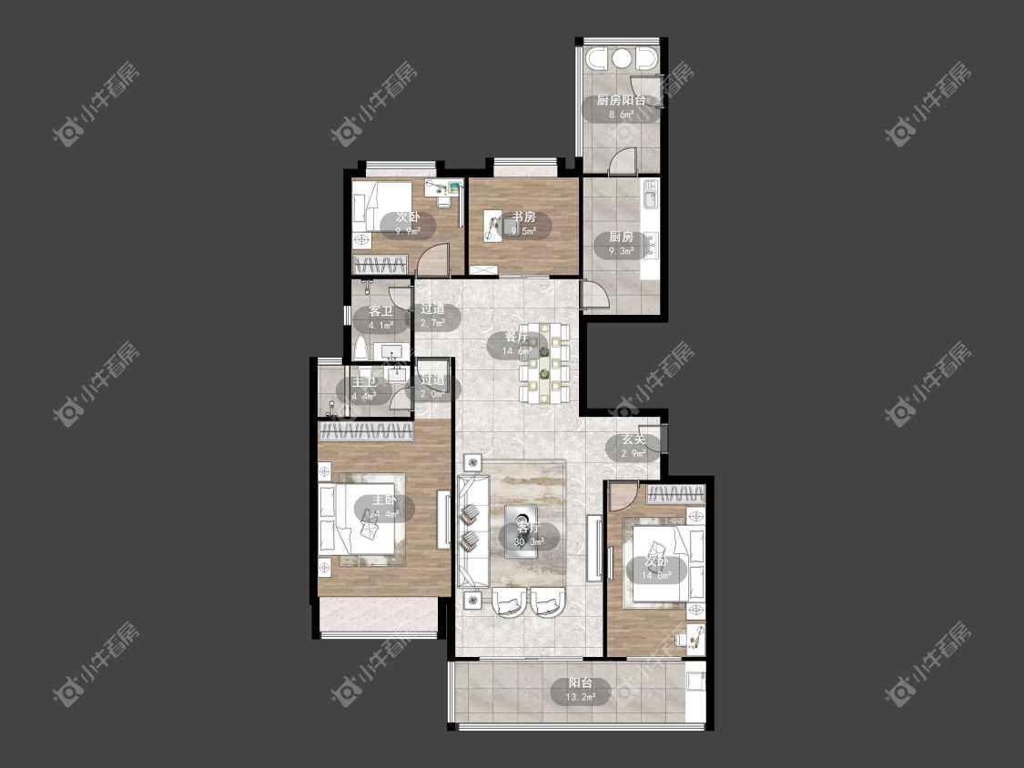 镇江碧桂园在售二手房源户型图_小牛看房
