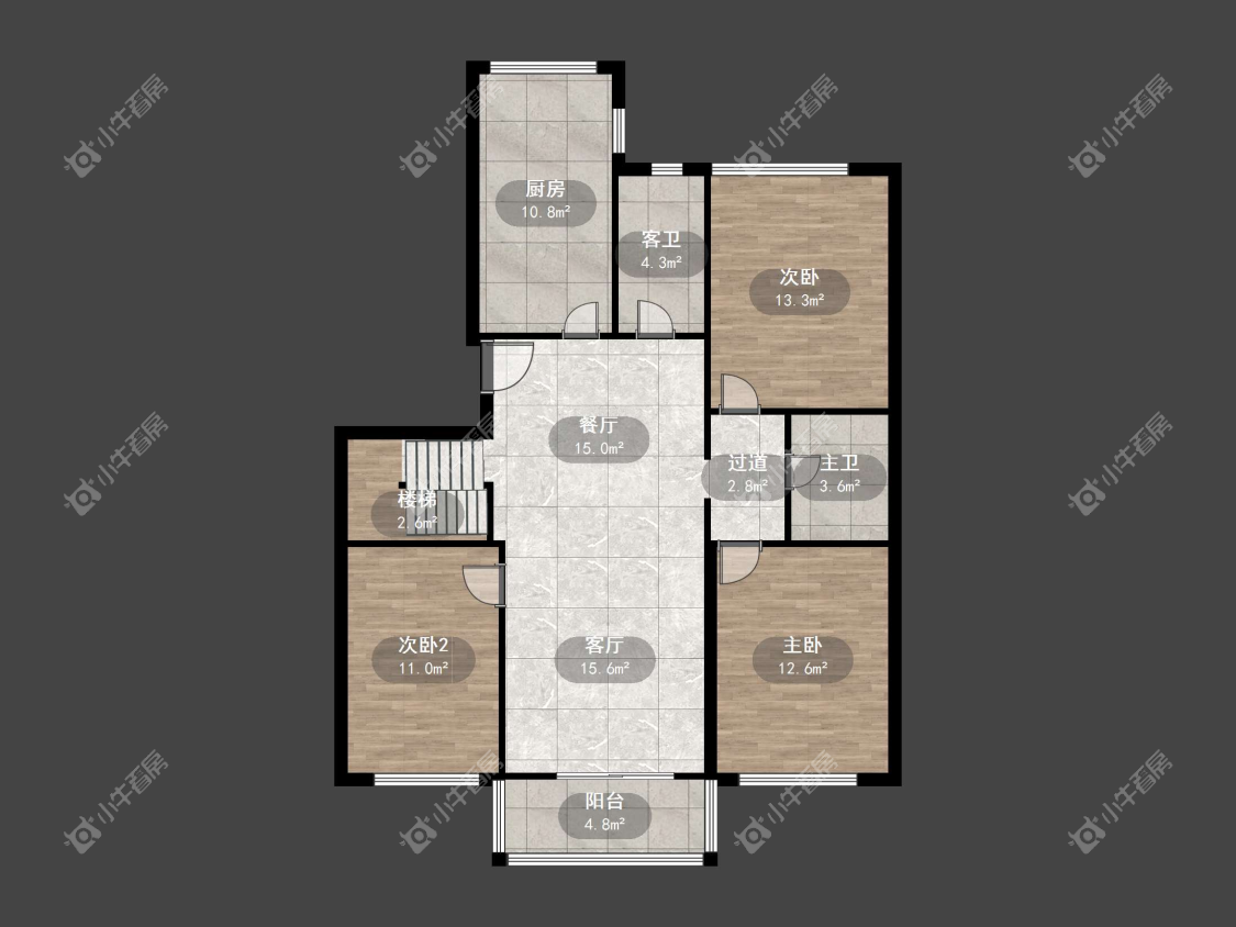 镇江紫荆花园在售二手房源户型图_小牛看房