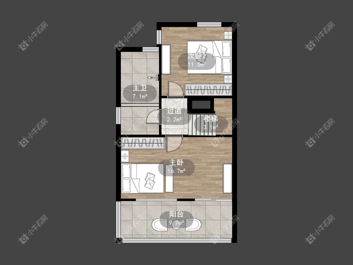 镇江天波城别墅区在售二手房源户型图_小牛看房