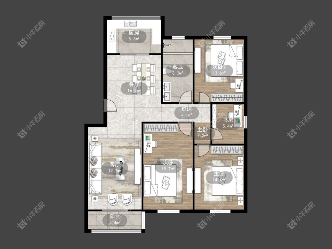 镇江金凤凰在售二手房源户型图_小牛看房