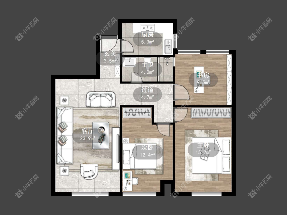 镇江上善雅苑在售二手房源户型图_小牛看房