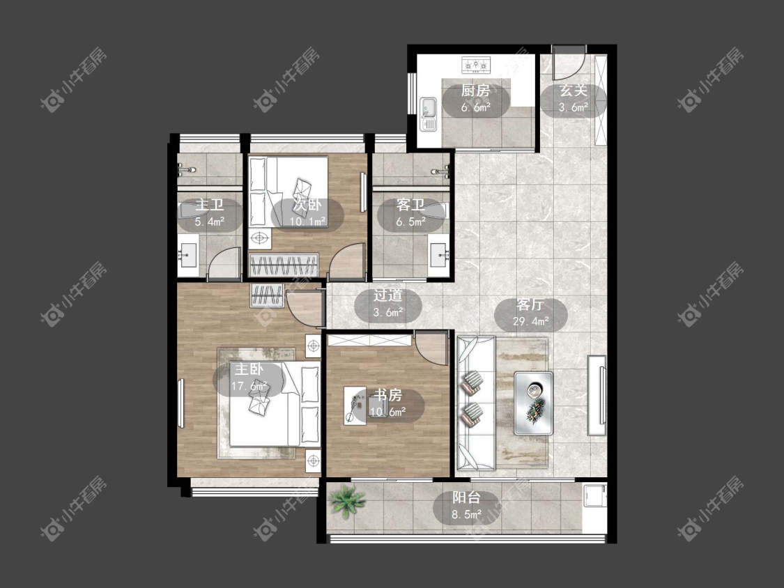 镇江碧桂园樾府在售二手房源户型图_小牛看房