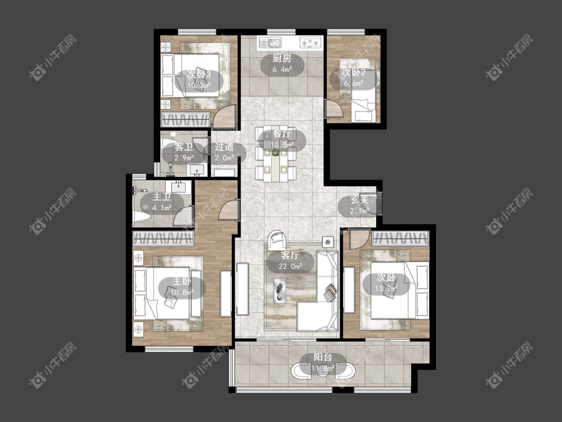 镇江和园在售二手房源户型图_小牛看房