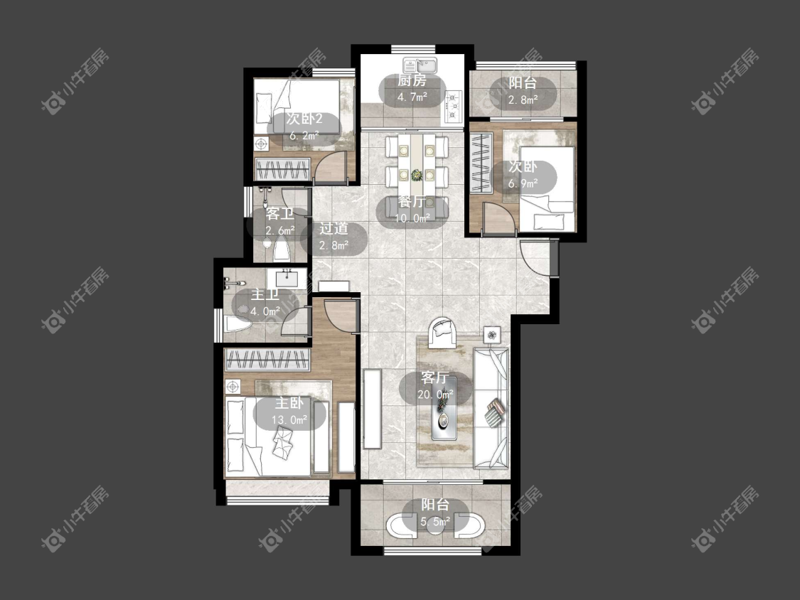 镇江爱家尚城在售二手房源户型图_小牛看房