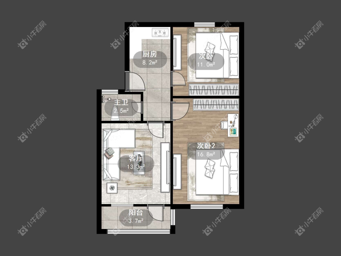 镇江兴业路34号在售二手房源户型图_小牛看房