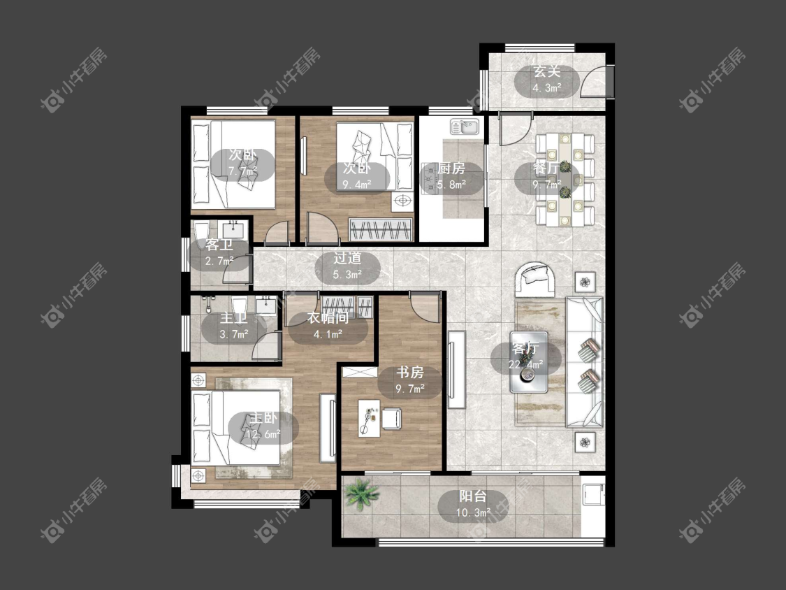 镇江中南熙悦城中南二期在售二手房源户型图_小牛看房