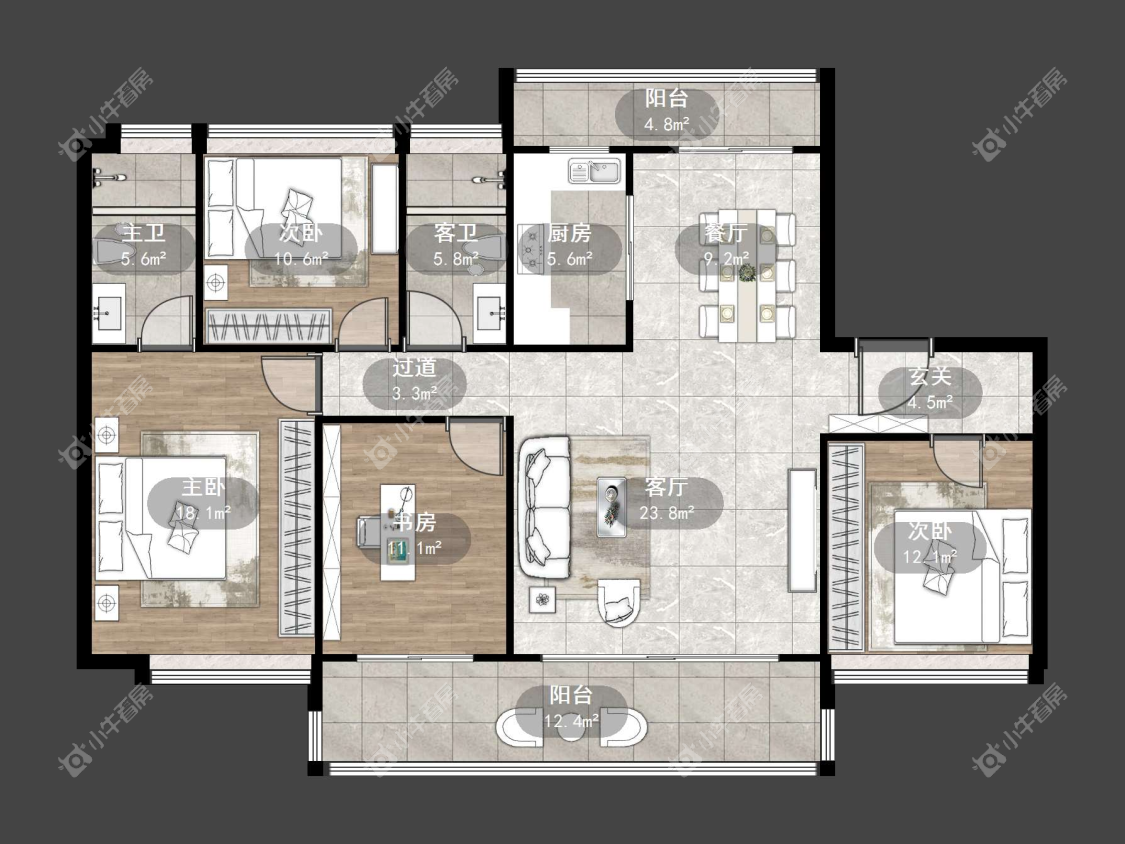 镇江凤熹台在售二手房源户型图_小牛看房