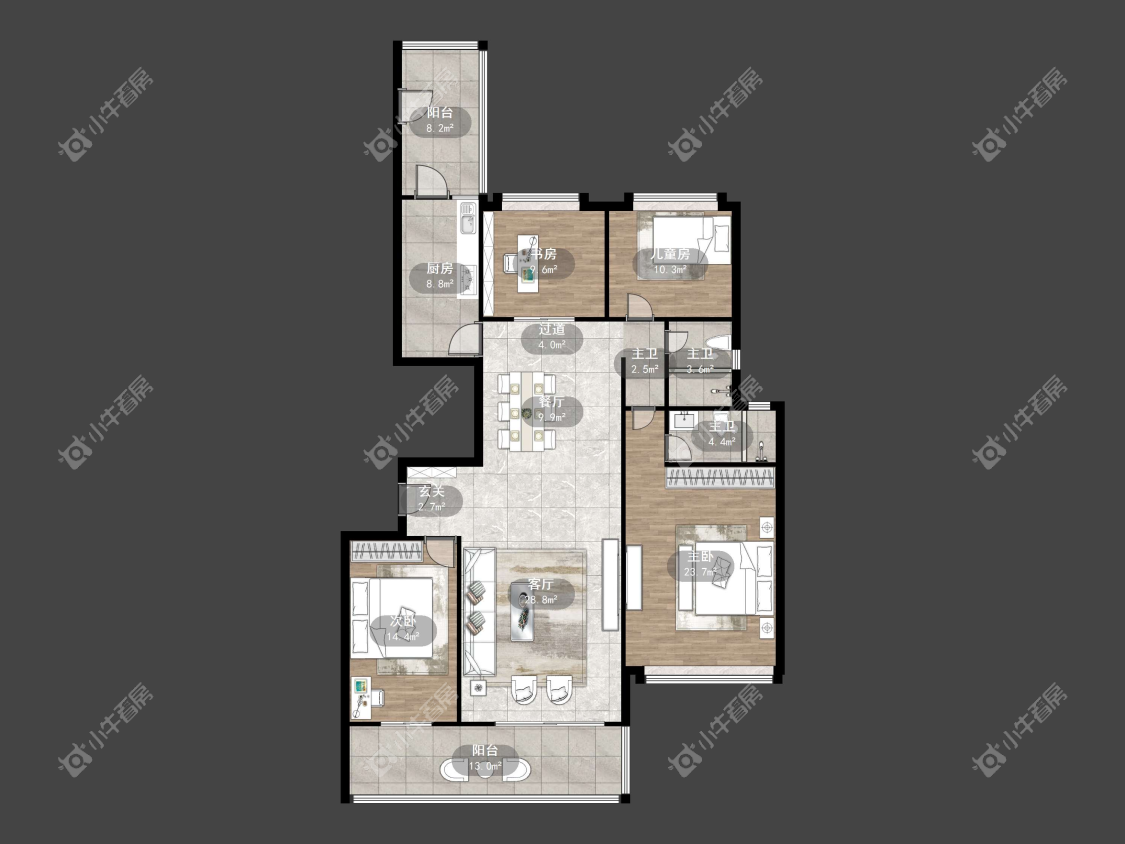 镇江碧桂园在售二手房源户型图_小牛看房