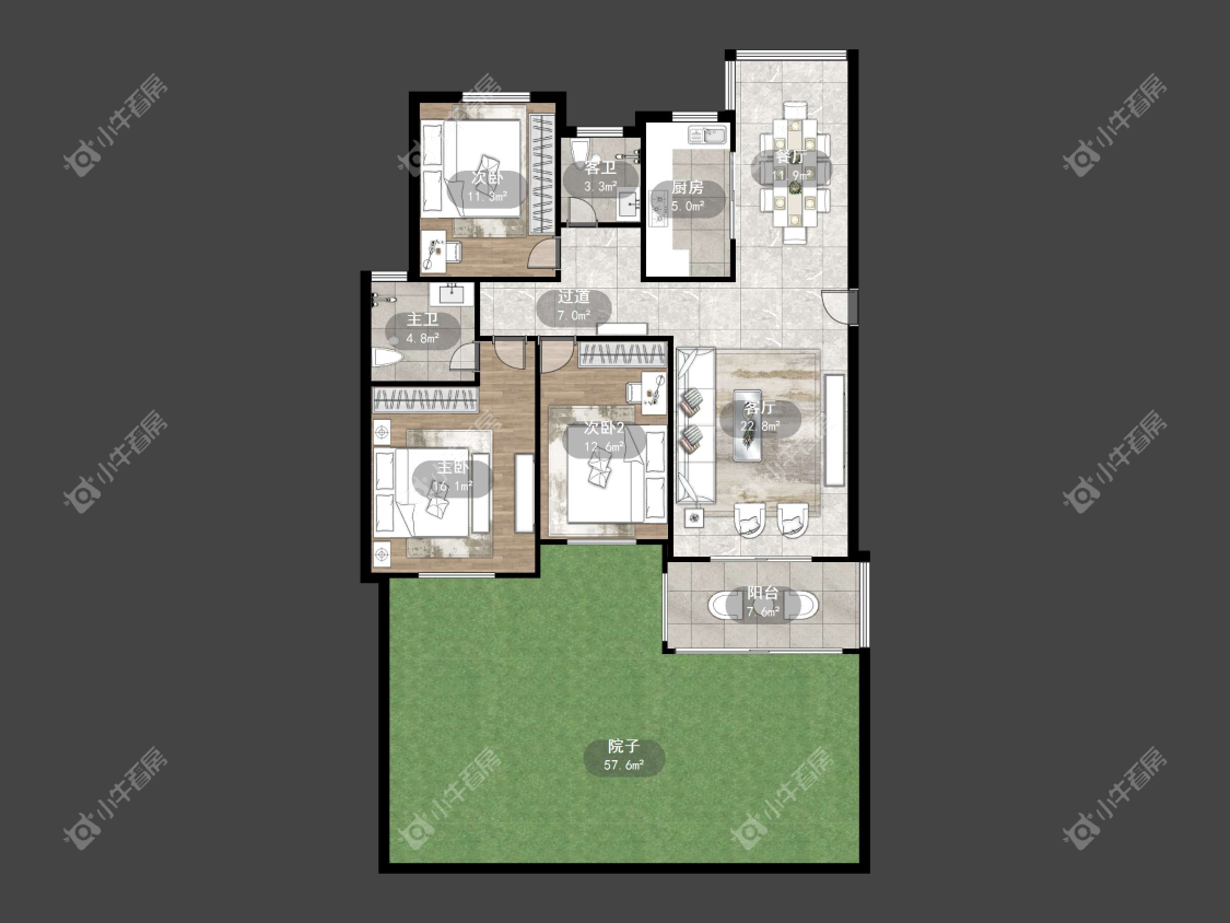 镇江世纪豪都在售二手房源户型图_小牛看房