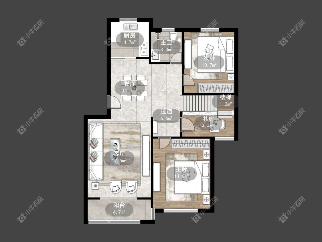 镇江佳景天城在售二手房源户型图_小牛看房