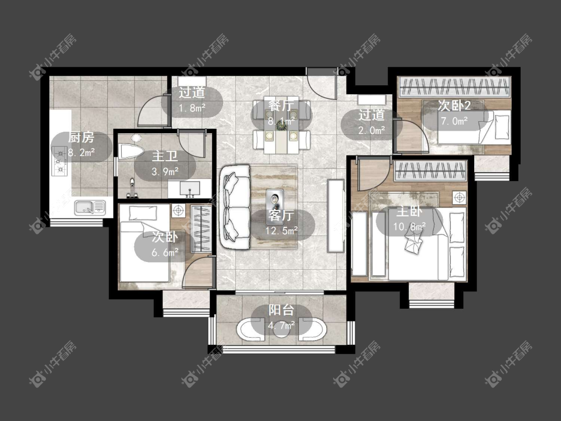 镇江碧桂园在售二手房源户型图_小牛看房