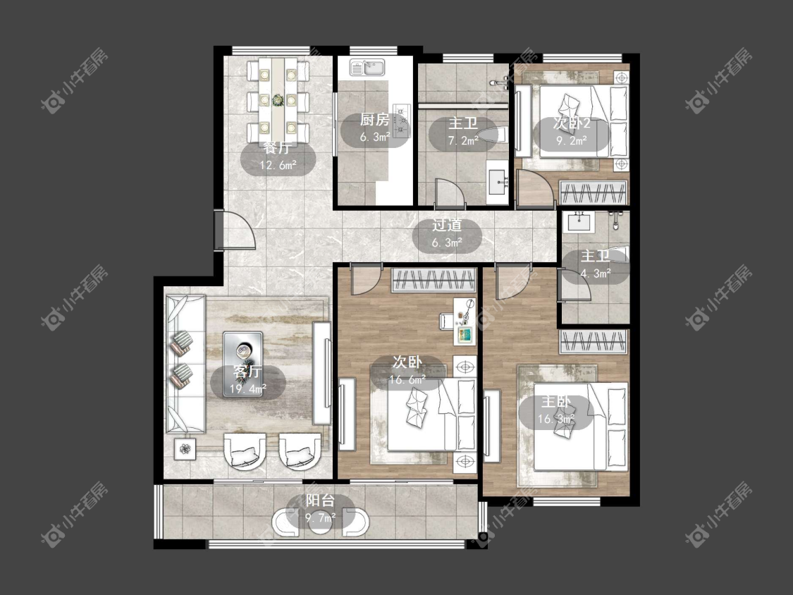 镇江新家园在售二手房源户型图_小牛看房