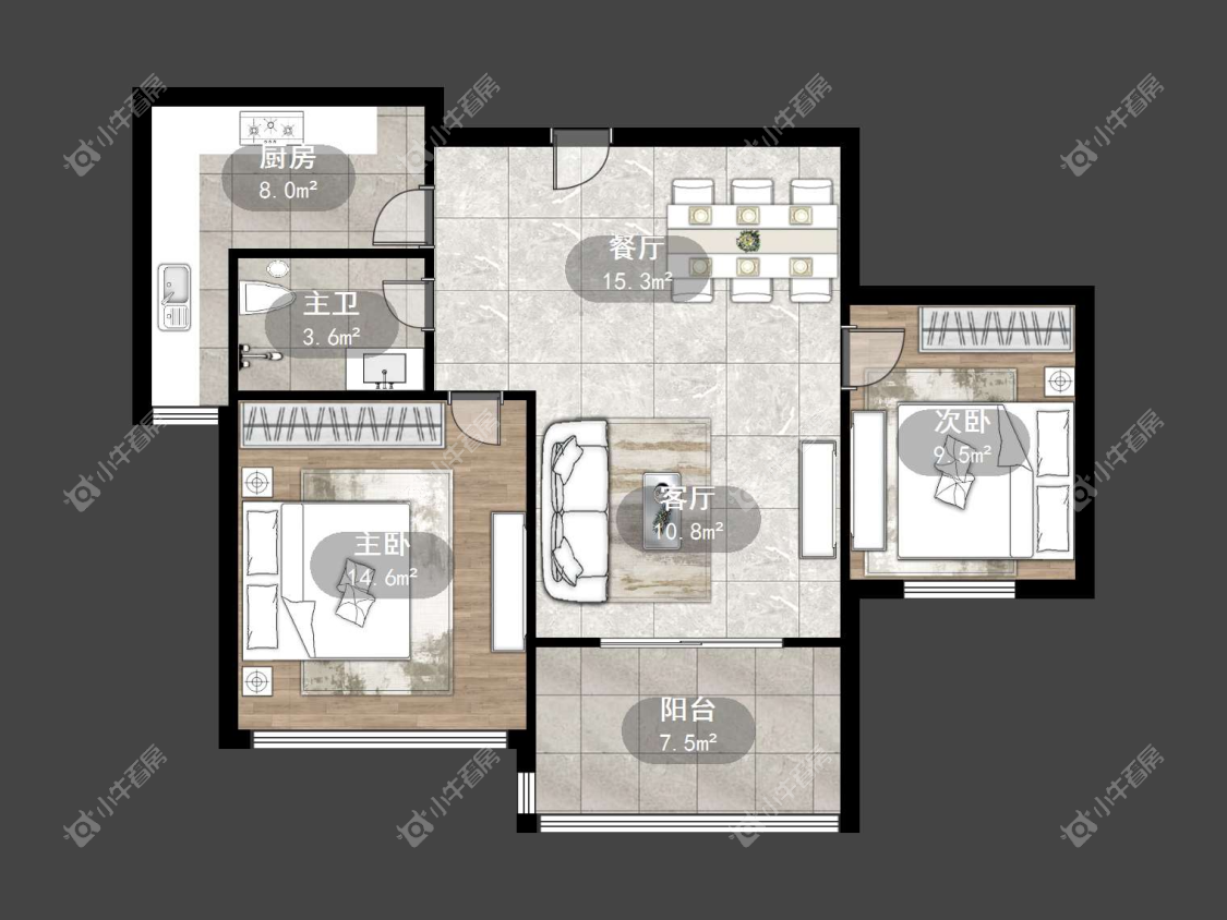 镇江嘉荟新城在售二手房源户型图_小牛看房