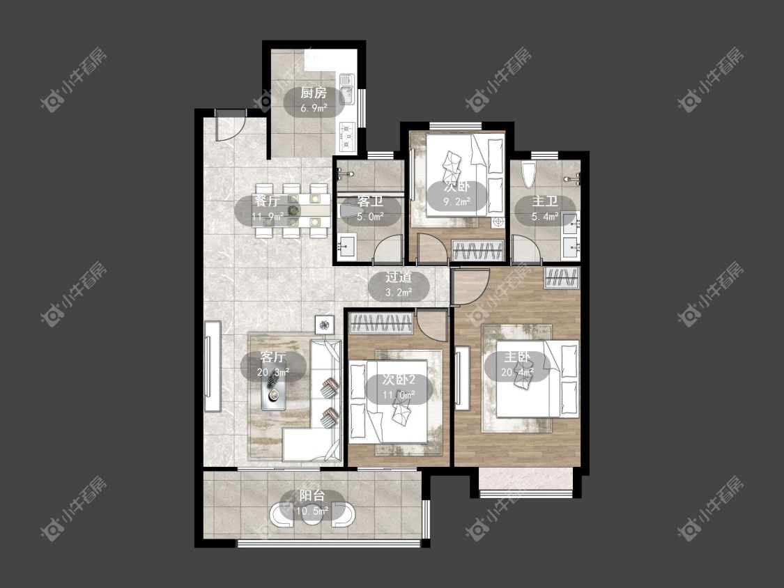 镇江万善上院在售二手房源户型图_小牛看房