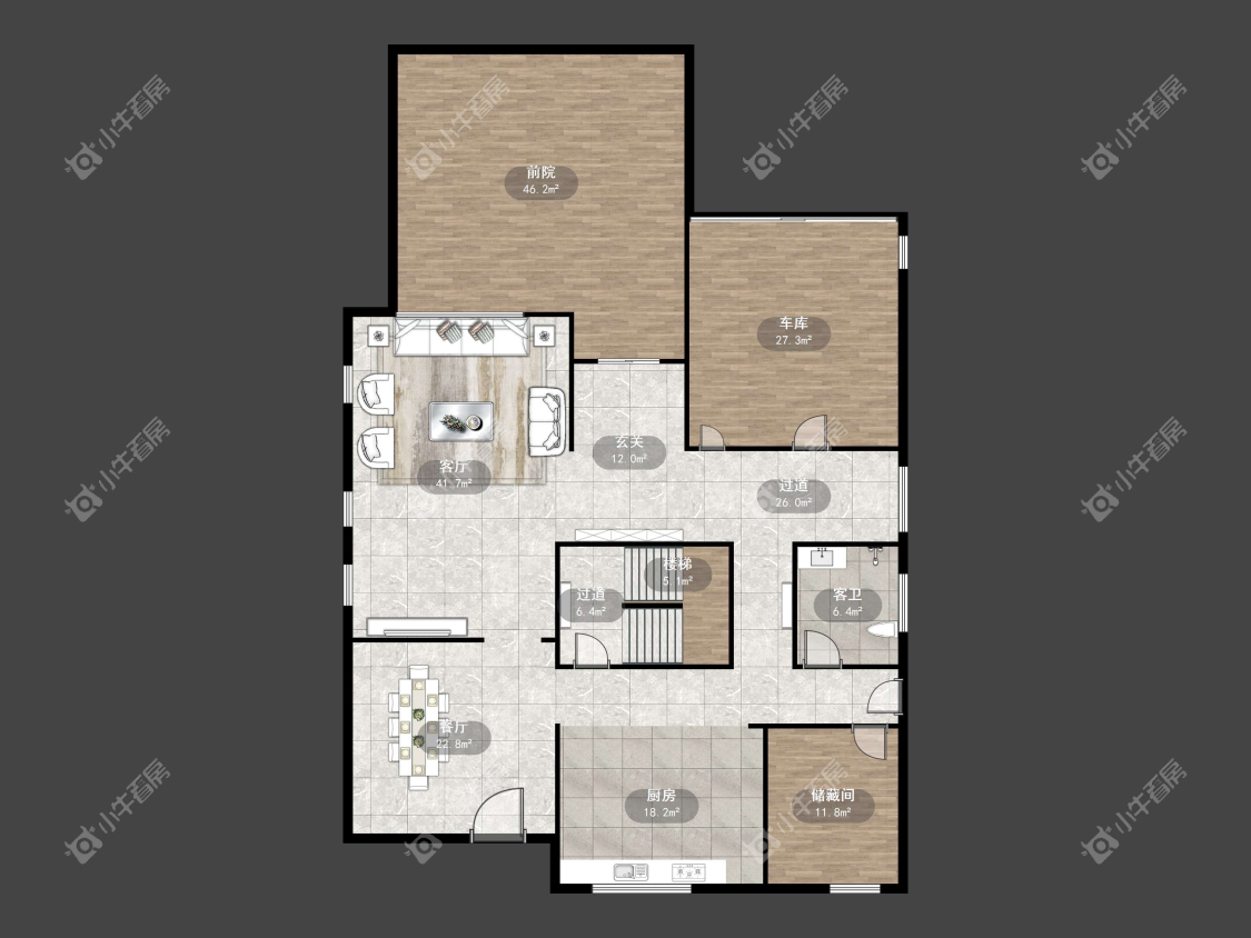 镇江白金瀚别墅在售二手房源户型图_小牛看房