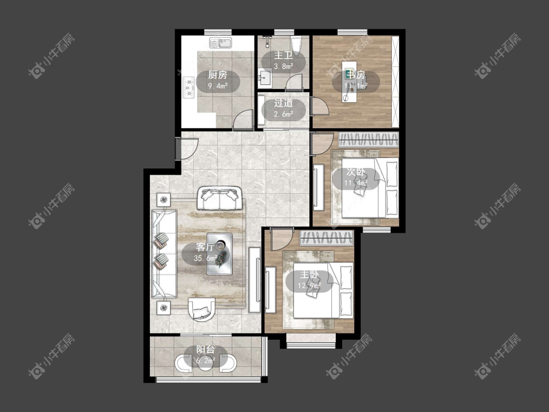 镇江华云公寓在售二手房源户型图_小牛看房