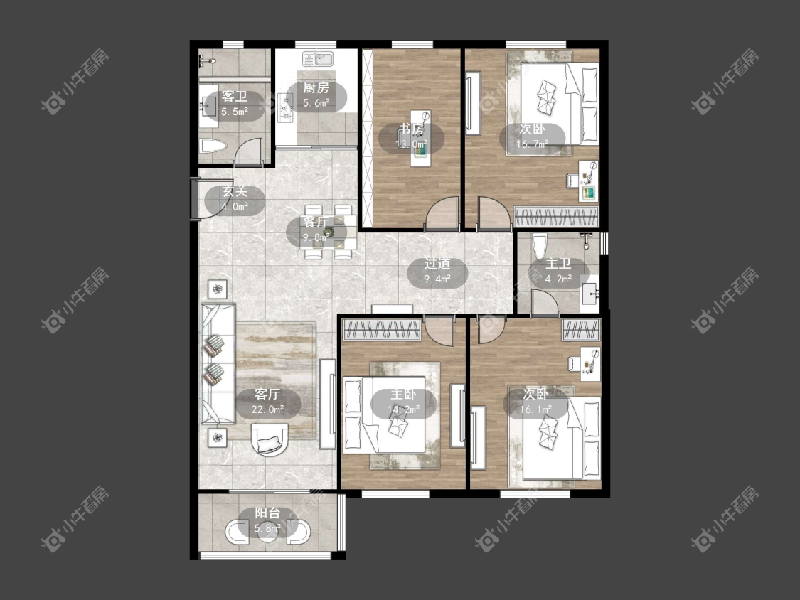 镇江大桥东苑在售二手房源户型图_小牛看房