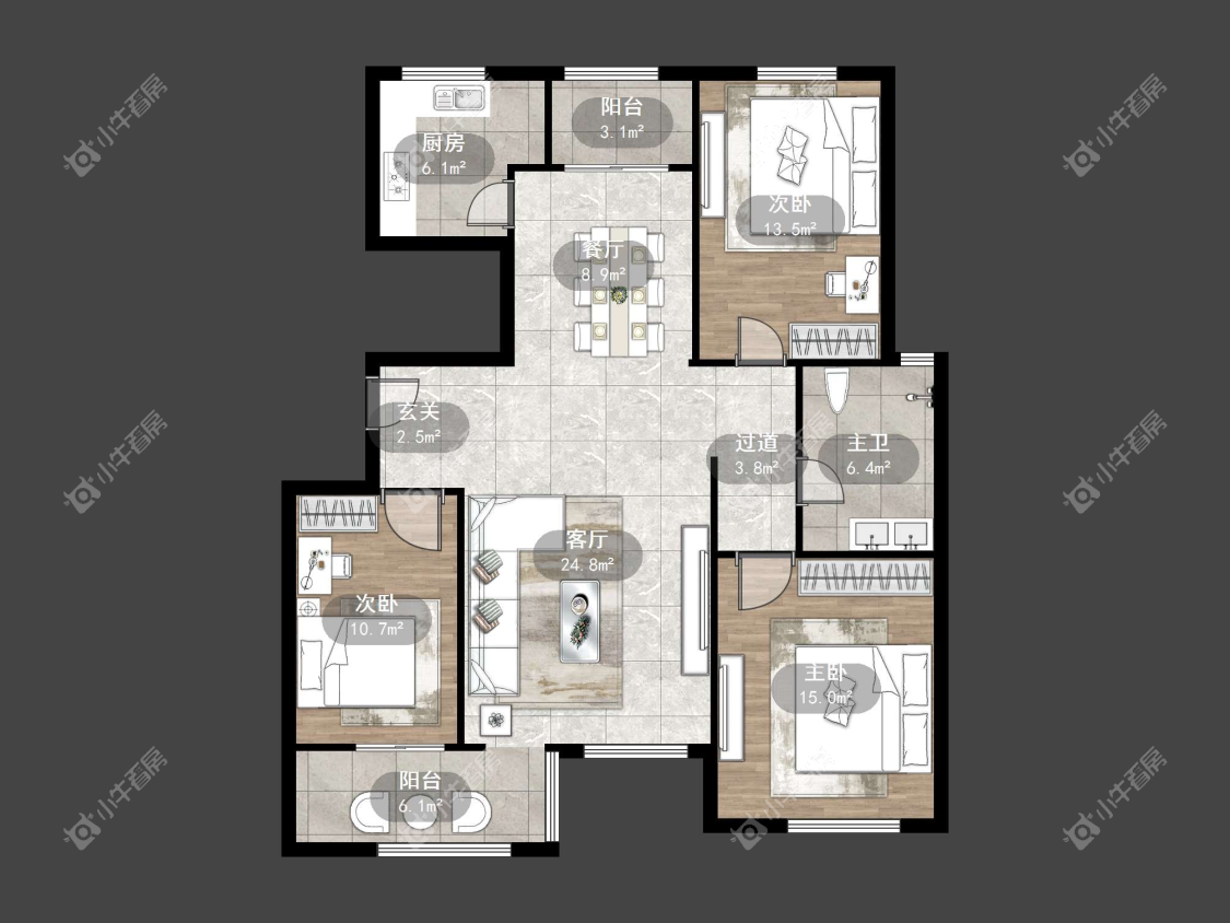 镇江御珑湾(丹阳)在售二手房源户型图_小牛看房