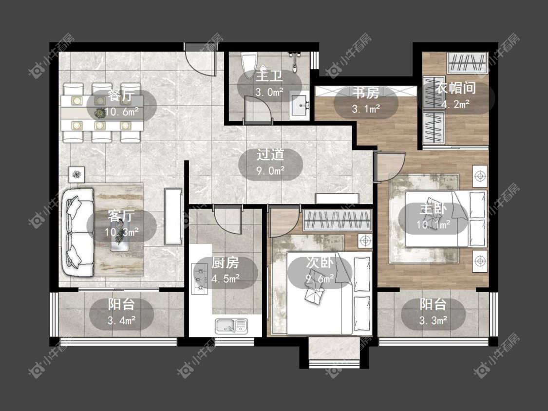 镇江金凤凰在售二手房源户型图_小牛看房