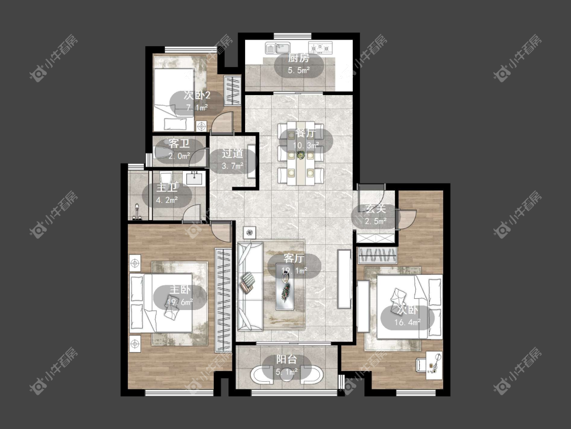 镇江吾悦华府金郡（丹阳）在售二手房源户型图_小牛看房