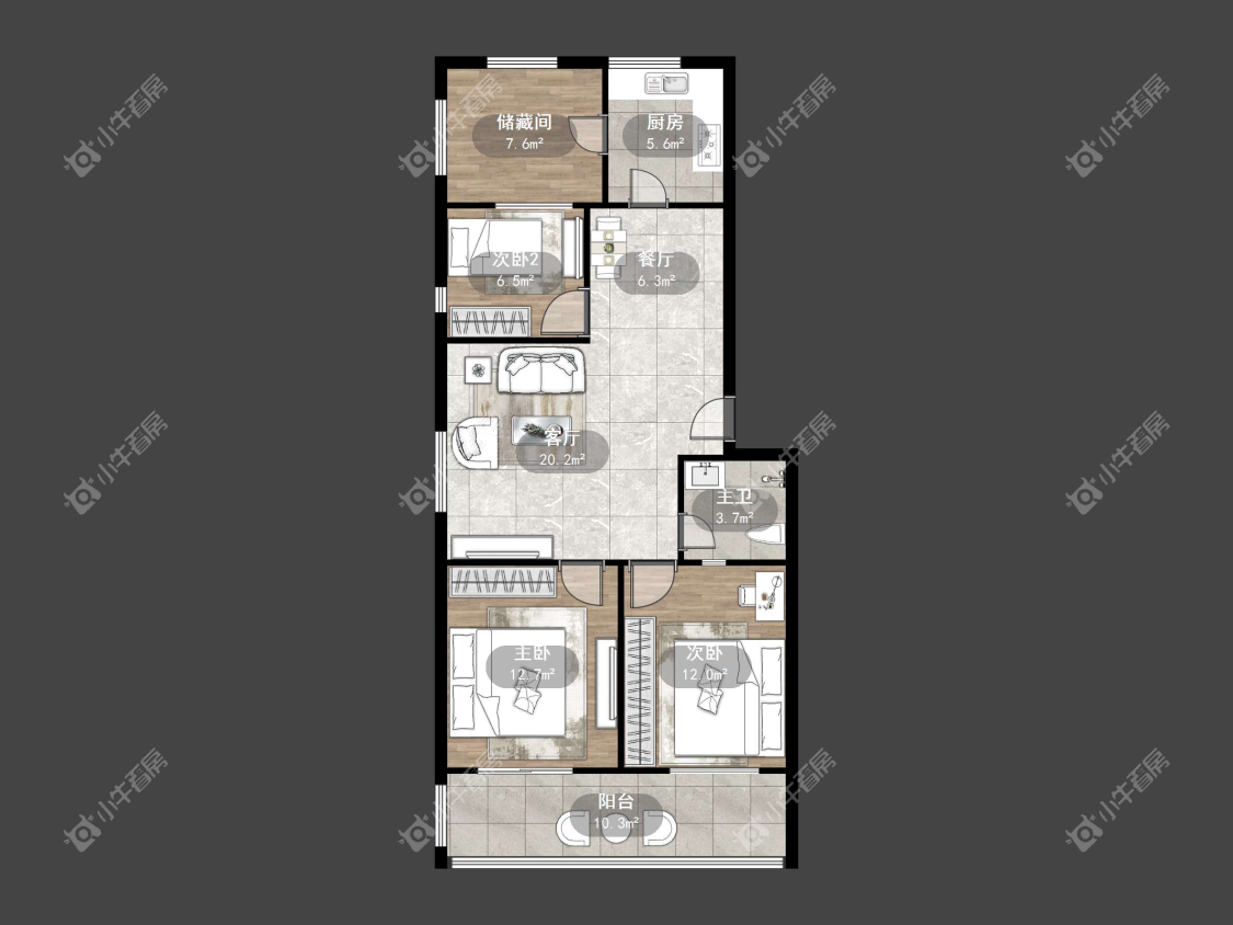 镇江城河路208号在售二手房源户型图_小牛看房