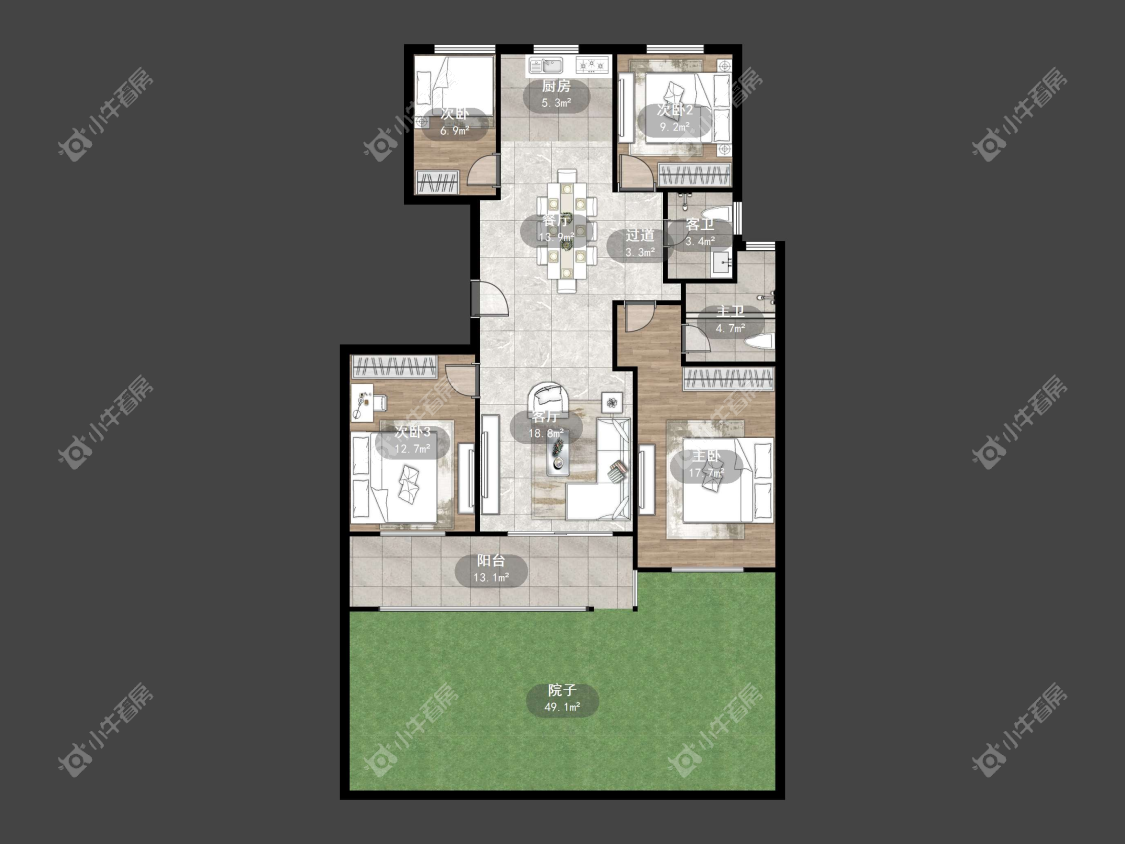 镇江天一人家在售二手房源户型图_小牛看房