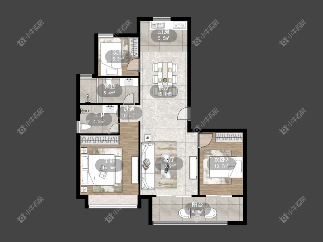 镇江爱家尚城在售二手房源户型图_小牛看房