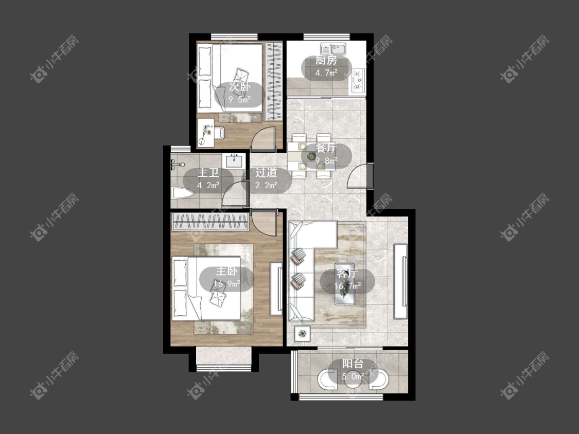 镇江碧水兰庭在售二手房源户型图_小牛看房