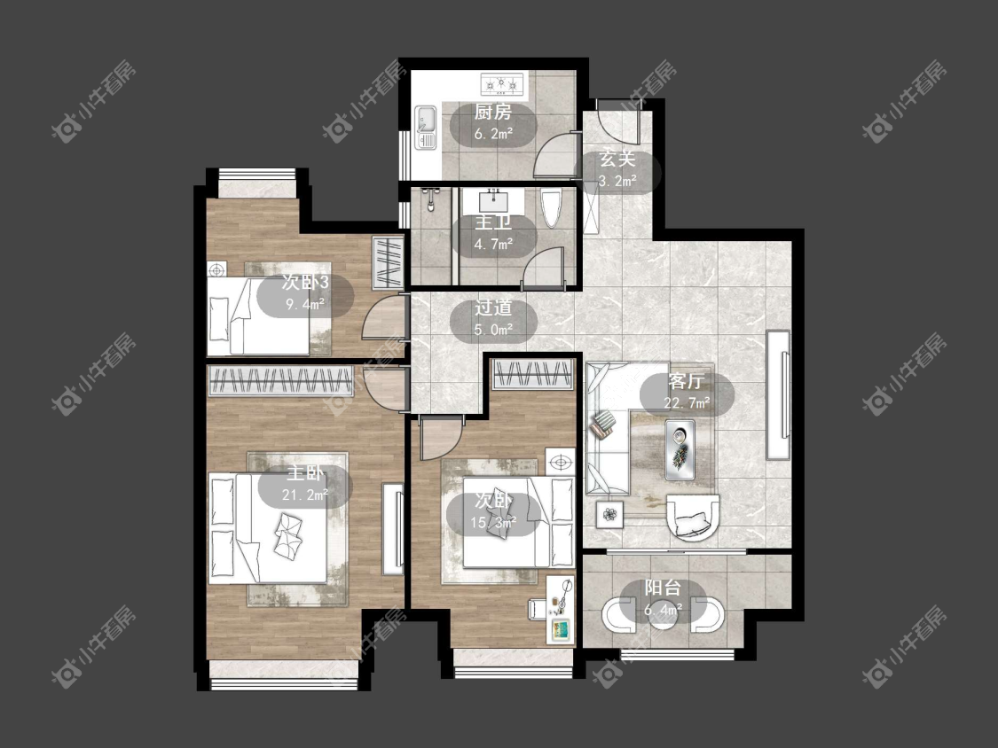 镇江上善雅苑在售二手房源户型图_小牛看房