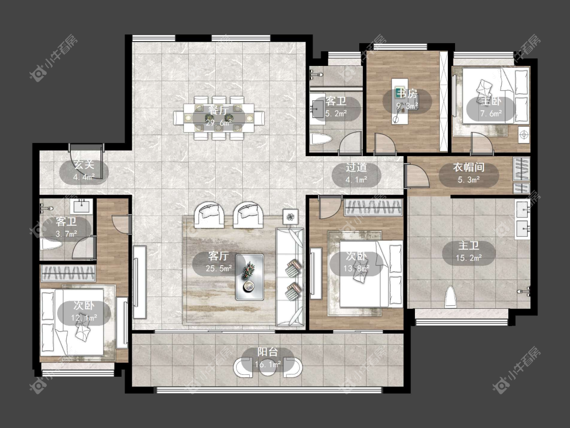 镇江金茂云镜府在售二手房源户型图_小牛看房