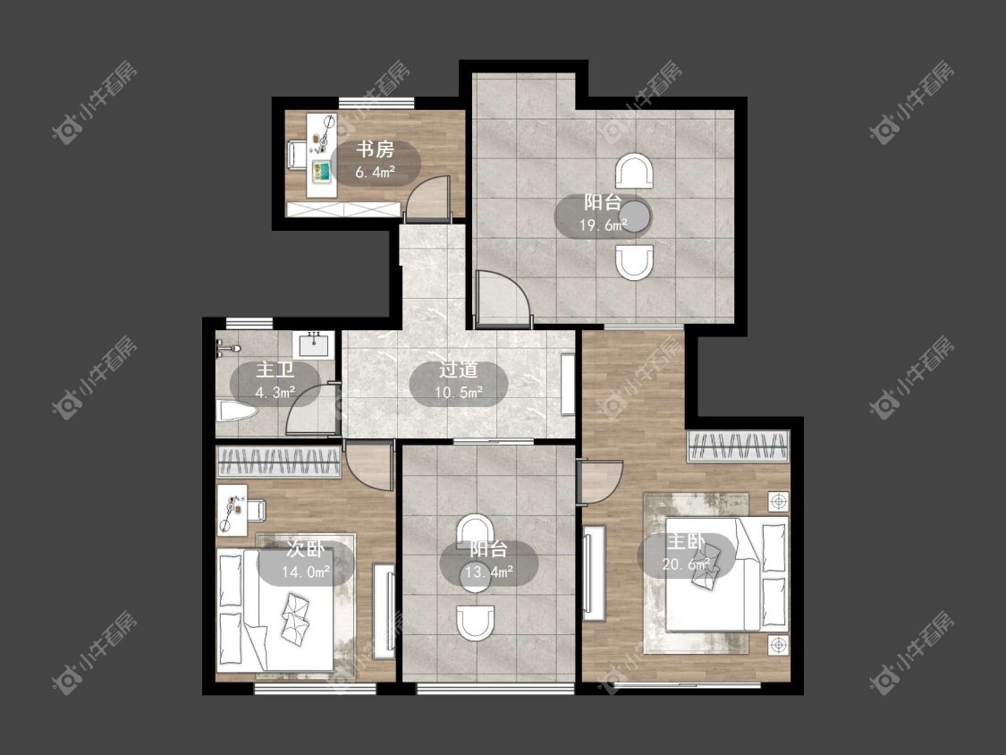镇江江南人家在售二手房源户型图_小牛看房