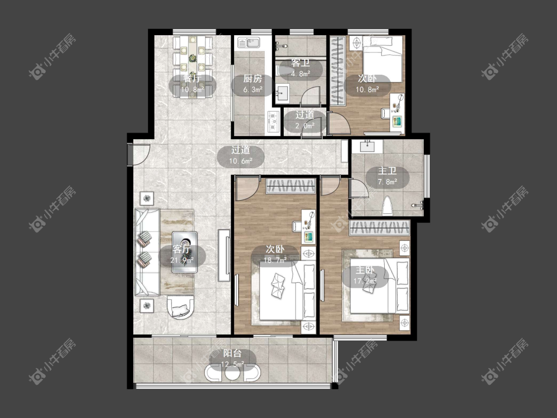镇江凤凰郡在售二手房源户型图_小牛看房