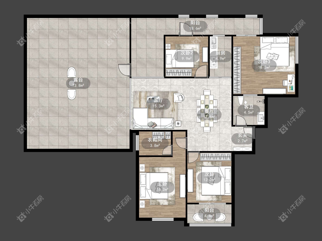 镇江缇香花园二期在售二手房源户型图_小牛看房