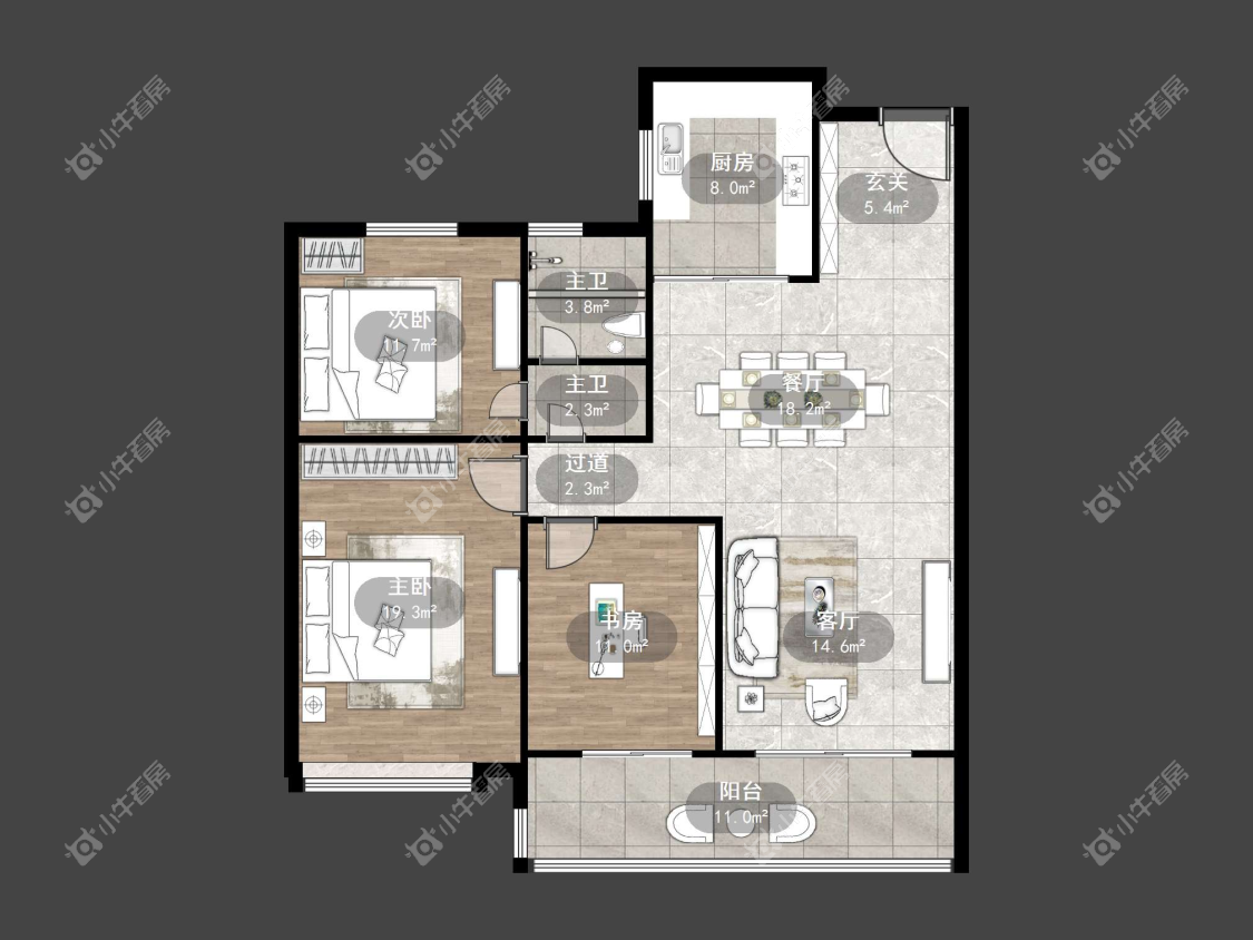 镇江万善上院在售二手房源户型图_小牛看房