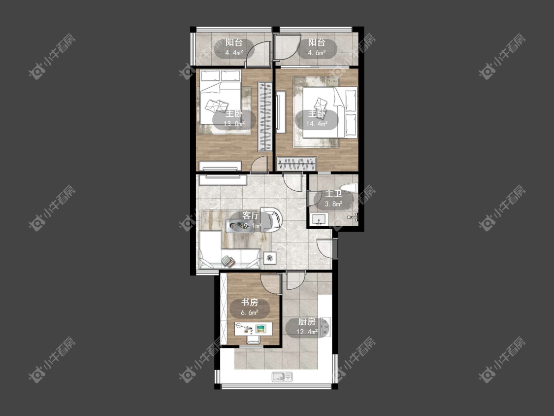 镇江千家乐园在售二手房源户型图_小牛看房