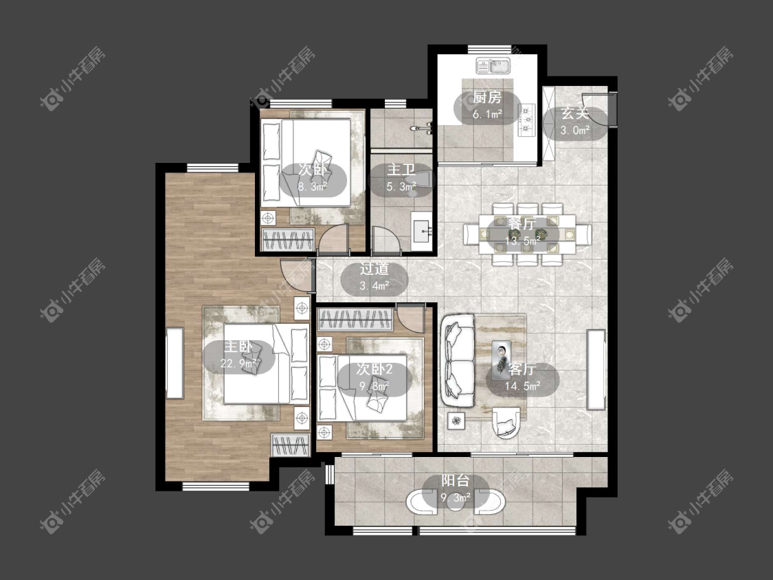 镇江吾悦华府金郡（丹阳）在售二手房源户型图_小牛看房
