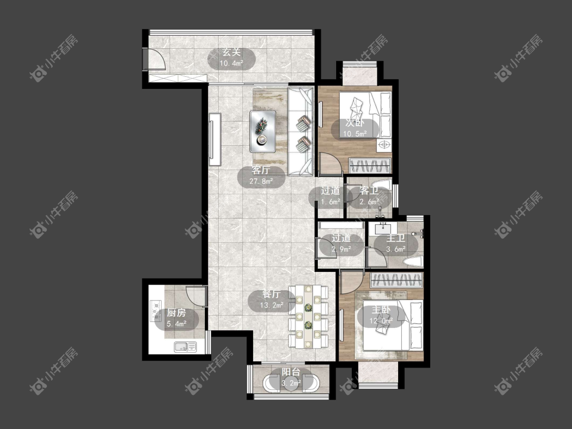 镇江东方盛世在售二手房源户型图_小牛看房