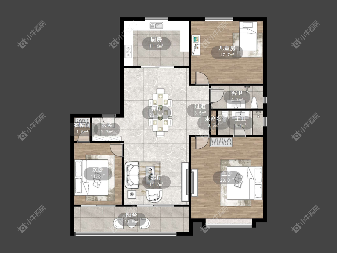 镇江吾悦华府金郡（丹阳）在售二手房源户型图_小牛看房