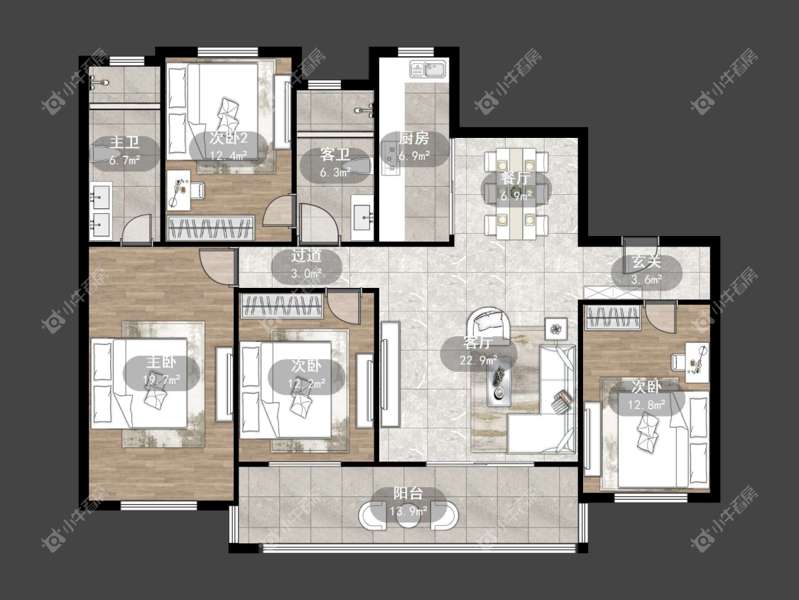 镇江天一人家在售二手房源户型图_小牛看房